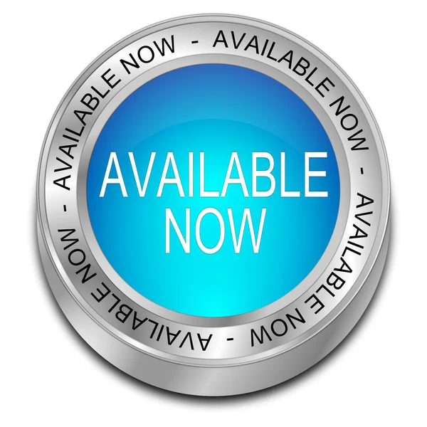 Available now button — Stock Photo, Image