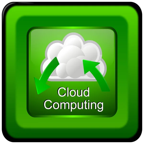 Button Cloud Computing — Stock Photo, Image