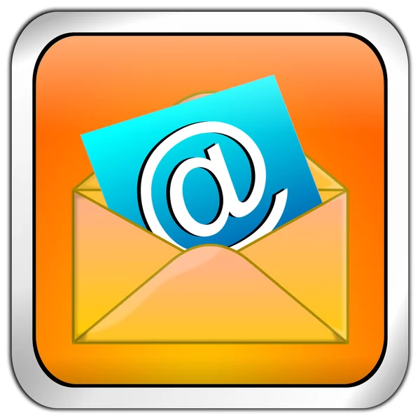 Кнопка электронной почты — стоковое фото