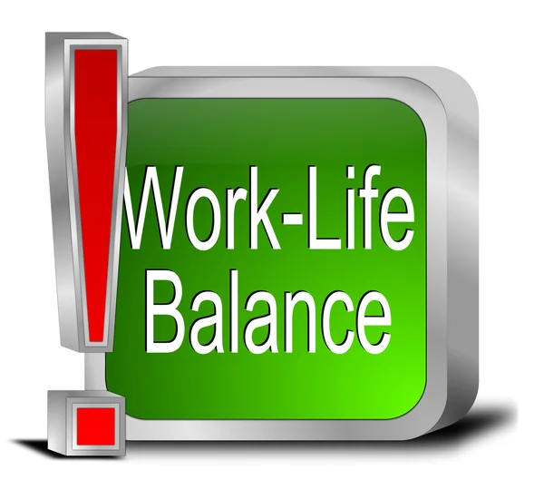 Кнопка Work Life Balance — стоковое фото