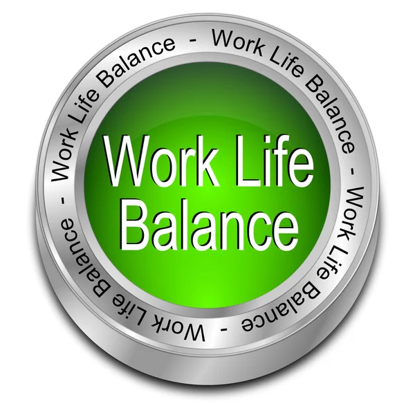 Pulsante Equilibrio vita lavorativa — Foto Stock