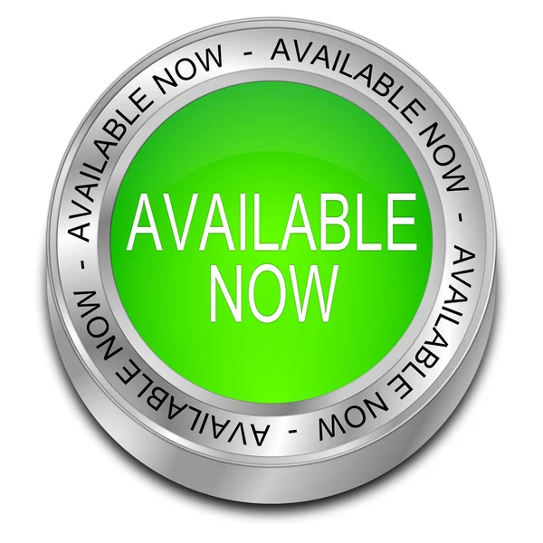 Available now button — Stock Photo, Image