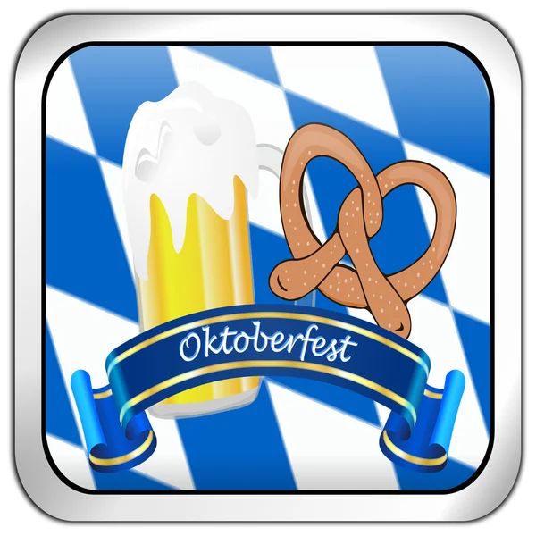 Oktoberfest button — Stock Photo, Image