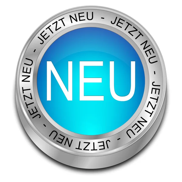 Nuovo pulsante - in tedesco — Foto Stock