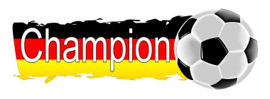 Alman bayrağı şampiyonu futbol topu
