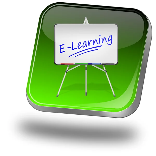 ELearning knop — Stockfoto