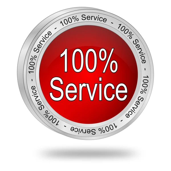 Bouton de service 100 % — Photo