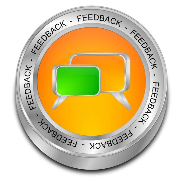 Pulsante di feedback — Foto Stock