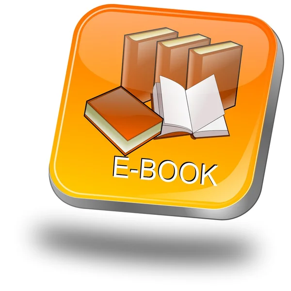 E-Book Button — Zdjęcie stockowe