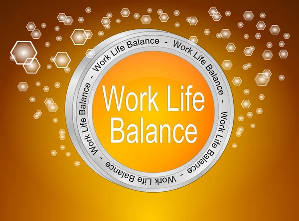 Botón de equilibrio de vida laboral —  Fotos de Stock