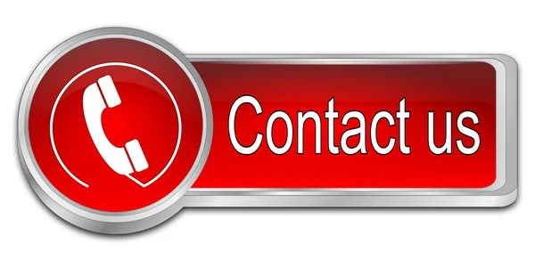 Button contact us — Stock Photo, Image