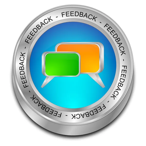 Botão de feedback — Fotografia de Stock
