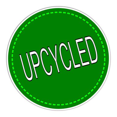 Upcycled sticker green  illustration clipart