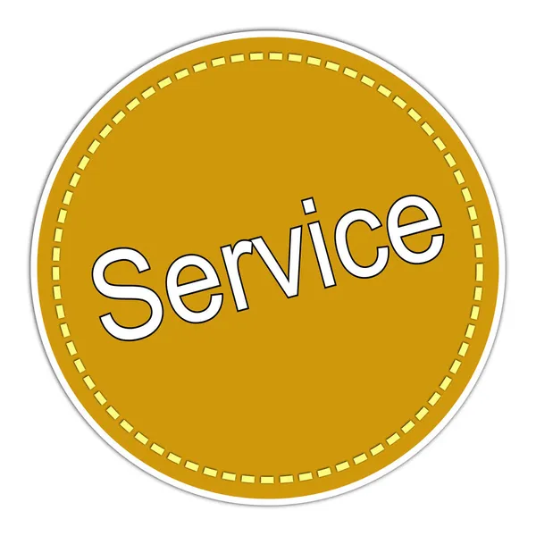 Service Sticker Goud Illustratie — Stockfoto