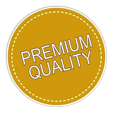 Altın renkli kaliteli çıkartma - illüstrasyon