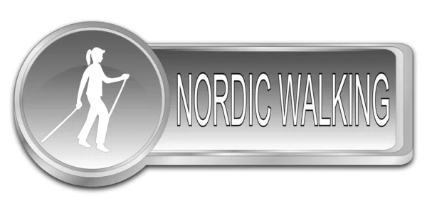 Nordic Walking Knop Illustratie — Stockfoto
