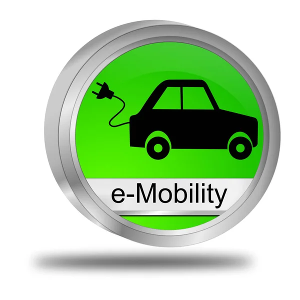 Botão Mobility Verde Ilustração — Fotografia de Stock
