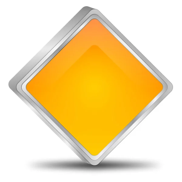 Pulsante Bianco Arancione Illustrazione — Foto Stock