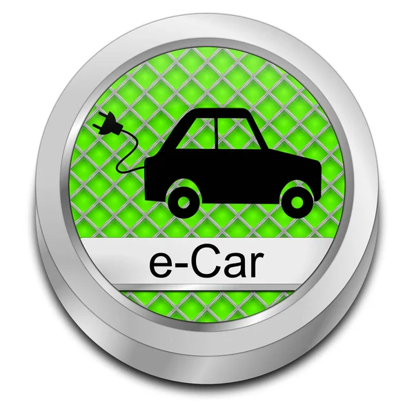 Car Düğmesi Yeşili Illüstrasyon — Stok fotoğraf