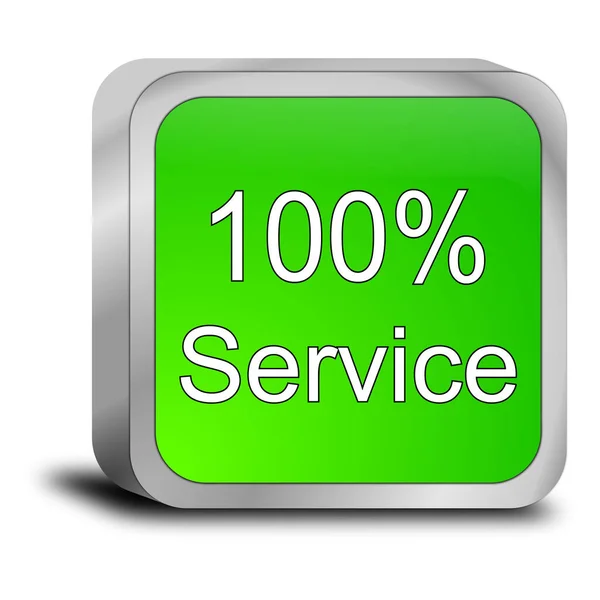 100 Serviceknapp Grön Illustration — Stockfoto