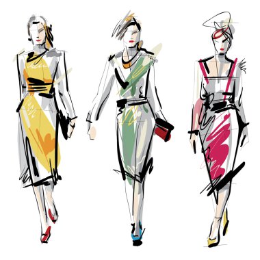 moda modelleri. Kroki