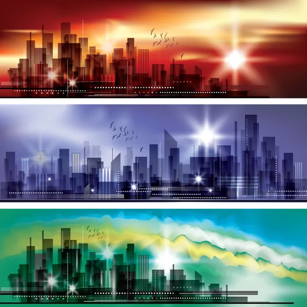 Ciudad Skyline — Vector de stock