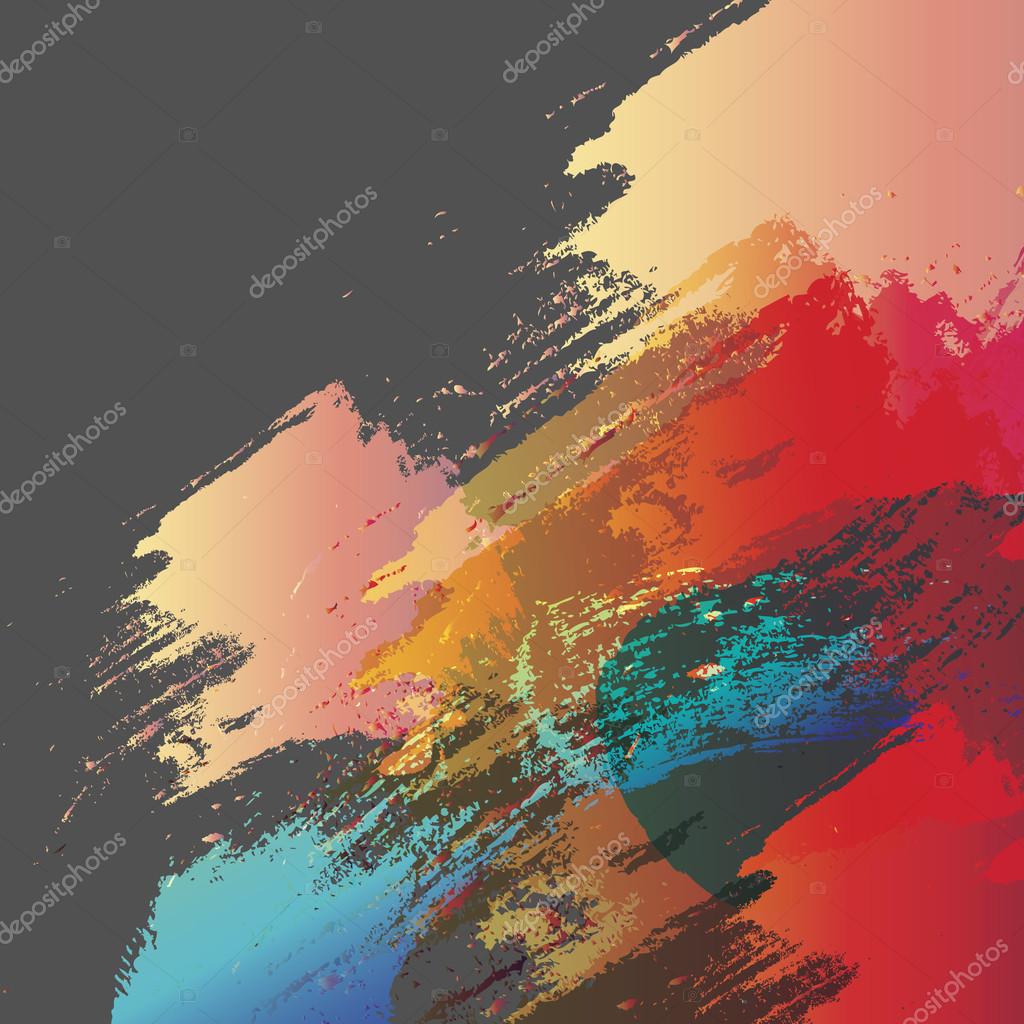 Abstract paint brush stroke background Stock Vector Image by ©dahabians  #24430001