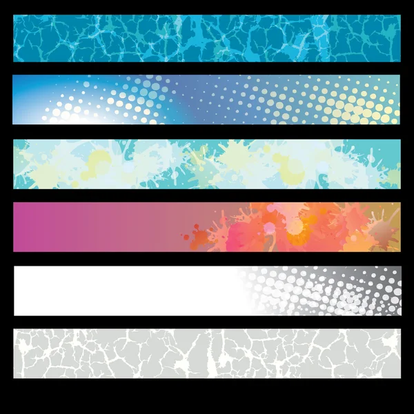 Conjunto de banner de fundo abstrato — Vetor de Stock