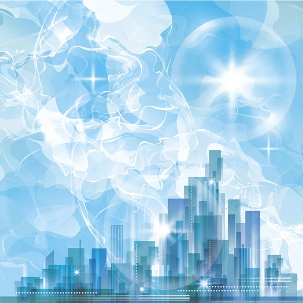 Abstract city skyline — Stockvector