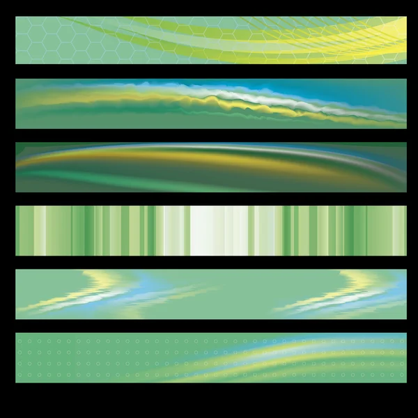 Abstract banner set background — Stock Vector