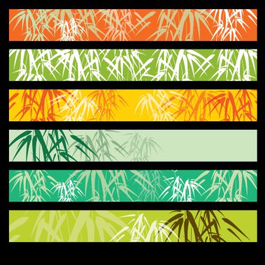 Bamboo banner set
