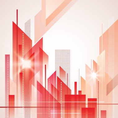 soyut cityscape plan vektör