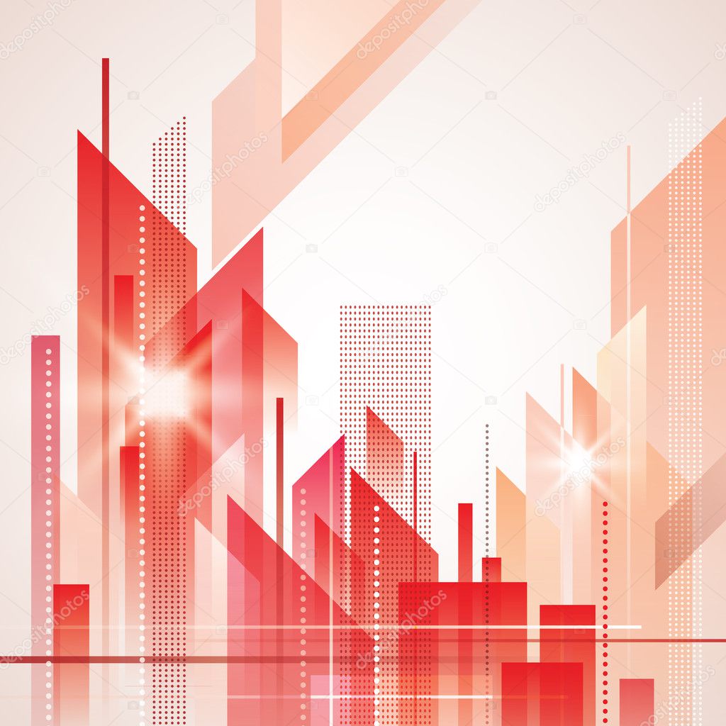 Abstract cityscape background vector