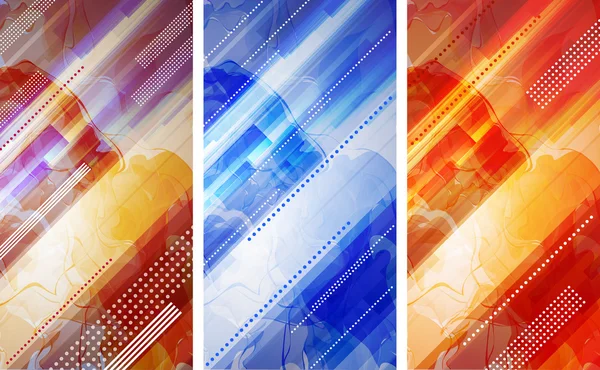 Abstract banner set — Stock Vector