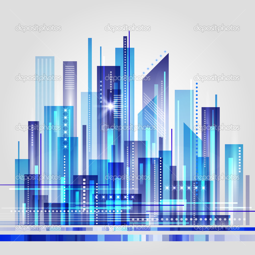 Abstract cityscape background vector