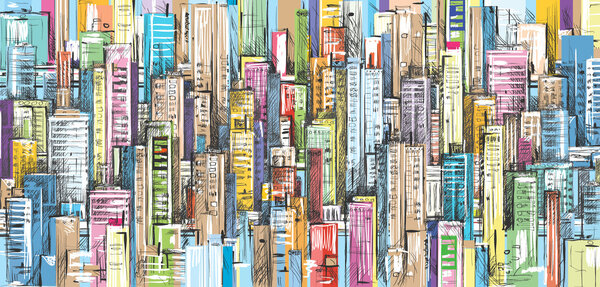 Пейзаж города