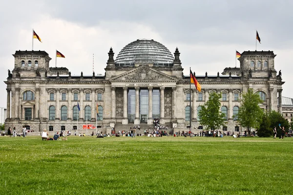 Reichstag with , Berlin — Stock Photo, Image