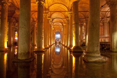 Basilica Cistern, Istanbul, Turkey clipart
