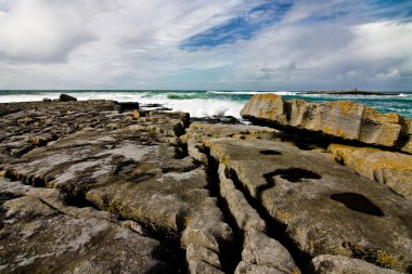 Doolin's bay, burren. Panorama