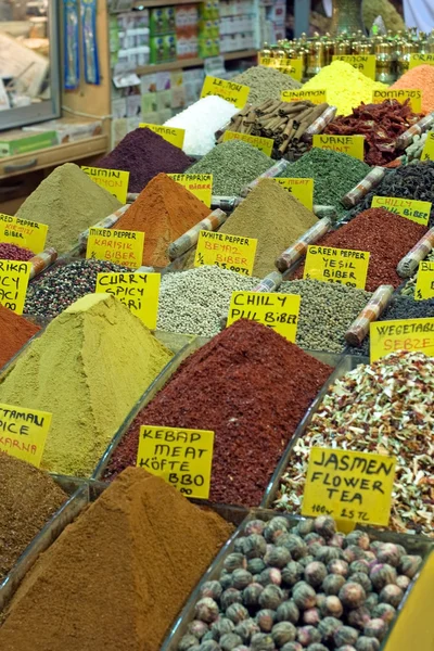 Istanbul egyptské spice trhu — Stock fotografie