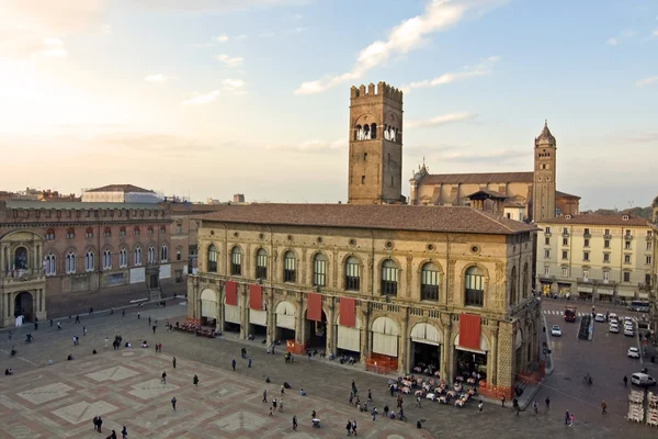 Piazza maggiore - bologna — Stockfoto