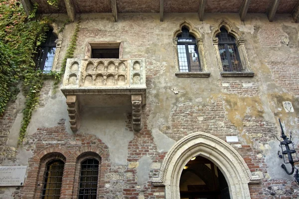 Weergave van giulietta's house - verona — Stockfoto