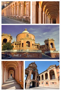 collage of san luca - bologna , italy clipart