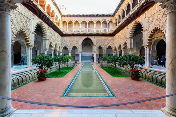 Interni Del Palazzo Dell Alhambra Granada Spagna — Foto Stock