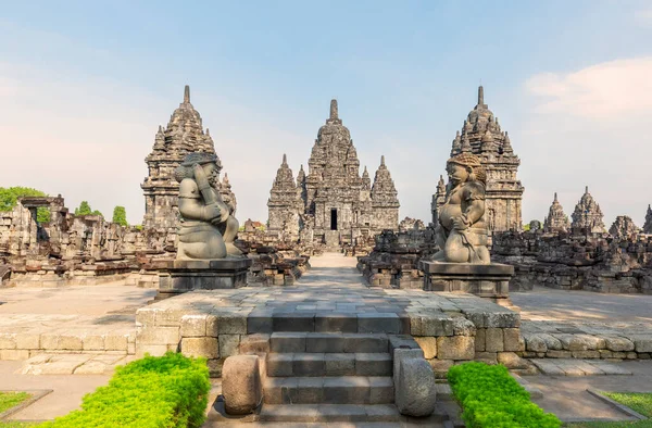 Candi Sewu Parte Del Templo Hindú Prambanan Indonesia —  Fotos de Stock