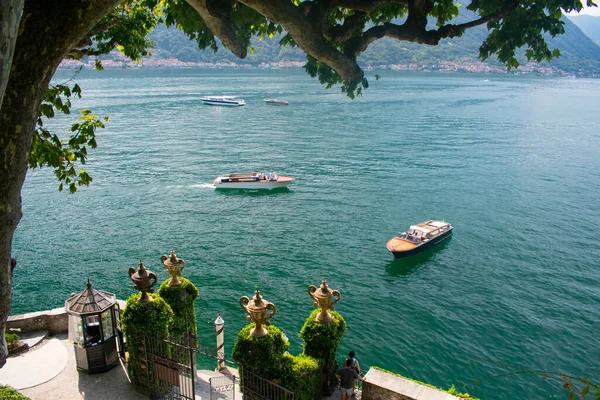 Pohled Proslulé Villa Del Balbinello Jezera Como Itálie Vystupoval Filmech — Stock fotografie