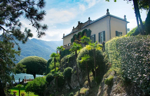 Utsikt Från Famous Villa Del Balbinello Sjön Como Italien Presenteras — Stockfoto