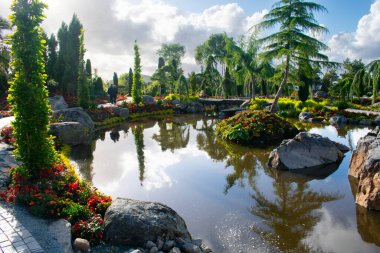 Norveç, Stavanger yakınlarındaki bir adada Çiçek ve Tüy Bahçesi