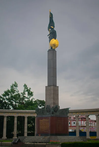 Heldendenkmal Der Roten Armee Schwarzenbergplatz Vienna Austria Horizontal —  Fotos de Stock