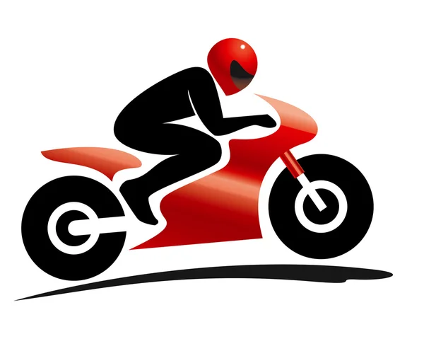 Sport bike rider — Stock Vector